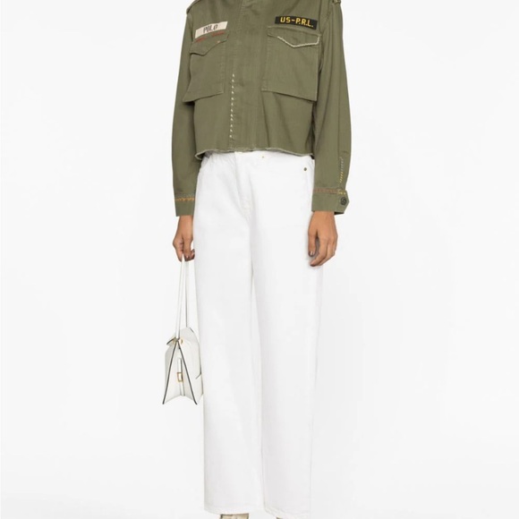 POLO RALPH LAUREN BOXY FIT DESTROYED-HEM FIELD JACKET s - Picture 4 of 7